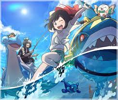 water fun with your boy guzma by liangpe ポケモンムーン ポケモンサン ポケモン イラスト