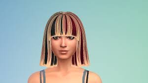 So i found out that the fix for the custom content blonde hair streak. Solved Weird Highlights On Cc Hair Answer Hq