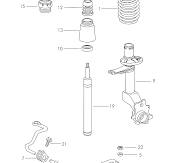 Volkswagen Santana (1984 - 2006) - suspension. > VAG ETKA ...
