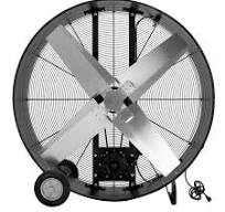 Tornado 42" High Velocity Metal Blower Drum Fan - Belt Drive - 17600 CFM -  ETL