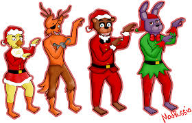 Remember that all the november and december artwork files will be send to all my patrons via mega link at the beginning of the next month (january 7 /2019). Download Jpg Library Download Say Theme By Tobiuchiha On Deviantart Fnaf Christmas Fanart Png Image With No Background Pngkey Com