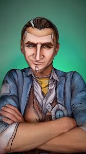 Cartoon Painting of Handsome Jack