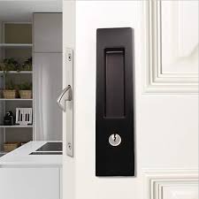 The surface and all edges are. Lwzh 6 3 Sliding Barn Door Mortise Latch Lock Invisible Recessed Handle Latch With 3 Keys Interior Wood Pocket Door Lock Furniture Hardware Black Tools Home Improvement Building Materials Urbytus Com