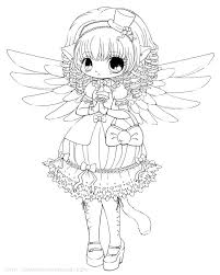 Linearts For Coloring By Yampuff On Deviantart Chibi Coloring Pages Coloring Pages Coloring Books