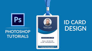 Download id card psd template available to free for commercial and personal. Company Id Card Design In Photoshop How To Design Employee Id Card In Photoshop Id Card Youtube