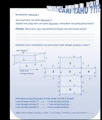 Cara menghitung luas, volume, dan keliling balok. Luas Permukaan Dan Volume Bangun Ruang Sisi Datar Kompetensi Dasar Indikator Pdf Free Download