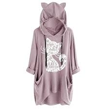 Plus Size Hoodies For Women Girl Limsea Casual Hooded Long