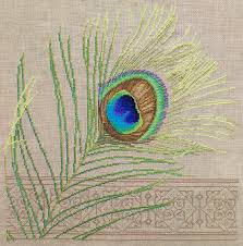 6 x 4 (outside cover) & 40 x 50. Luv 4 Cross Stitch Peacock Plume Cross Stitch Pattern 123stitch