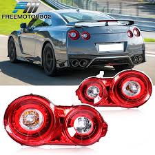 Fits 09 18 Nissan Gtr Oe Factory Style Led Red Tail Lights Lamp Replacement Pair Ebay