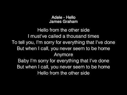James Graham Hello Lyrics Adele The Four In 2020 Hello Lyrics James Graham Lyrics