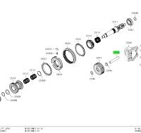 ME605427 Mitsubishi FUSO | Manual Transmission Rev Idler Gear Shaft