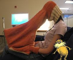 They are very small and thin, which is what happens when one knits with yarn that is designed for socks. The Body Laptop Interface Is Knitted From Thneed Which Nobody Nobody Nobody Needs Engadget