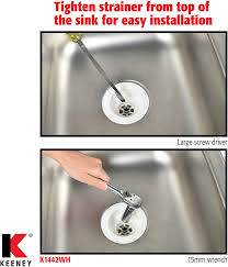 Check spelling or type a new query. Plumb Pak K1442wh Deep Cup Plastic Sink Strainer With Fixed Post Basket White Kitchen Sink Basket Strainer White Amazon Com