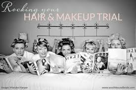 wedding hair makeup trial