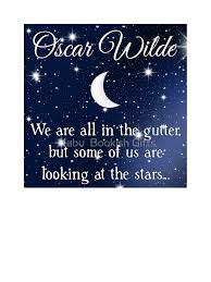 Oscar Wilde We Are All In The Gutter Quote Kids T Shirt By Nabuonline Redbubble