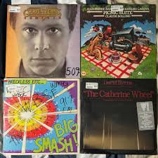 Vinyl haul, mostly from Bull Moose (Bangor, ME) today, and the Fairfield  Antique Marketplace that my folks picked up for me last week. Big finds  were Mongo Santamaria, Phil Manzanera, Tangerine Dream,