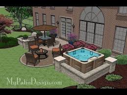 Medium Size Patio Ideas And Designs With Firepit Hot Tub Pavilion Hot Tub Outdoor Hot Tub Landscaping Hot Tub Patio