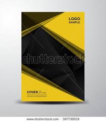 Yellow Cover Design Annual Report Cover Template Book Cover Brochure Flyer Polygon Background Lea Folder Cover Design Flyer Design Templates Cover Design