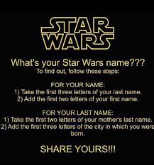 Star Wars Name Generator Star Wars Humor Star Wars Memes Star Wars Timeline