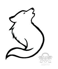 Howling Wolf Tattoo I Designed Tribal Dovmeler Samoyed Cizim Fikirleri