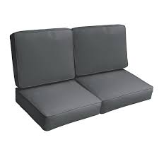 Luxurious outdoor sofa with beautiful navy cushions and contrasting white pipe stitching helps you enjoy the outdoors even more. Loveseat Sofa Patio Furniture Cushions Outdoor Couch Cushions You Ll Love In 2021 Wayfair