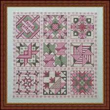 Pillows, hot pads, bed quilts, pincushion, Quilt Block Cross Stitch Sampler Cross Stitch Samplers Cross Stitch Patterns Stitch Patterns