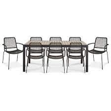 Oberon Metal 6 8 Seater Dining Set B Q For All Your Home And Garden Supplies And Advice On All The Latest Diy Trends Dining Set Seater Dining