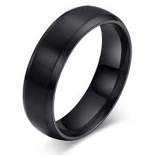 Size 5 14 Stainless Steel Ring Men Women S Wedding Band Black Gold Blue 6mm New Black Titanium Ring Rings For Men Gold Chains For Men