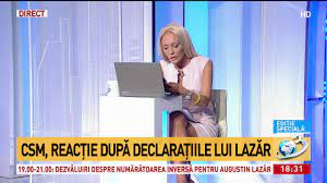Csm ReacÈ›ie DupÄƒ DeclaraÈ›iile Lui Augustin LazÄƒr Video Antena 1