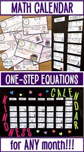 Solving One Step Equations Math Calendar In 2020 Calendar Math One Step Equations School Calendar