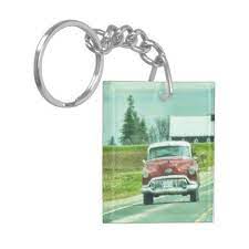 Classic Card Cruising Acrylic Keychain Accessories Accessory Gift Idea Stylish Unique Custom Classic Card Keychain Display Classic Gifts