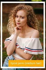 Uniform curls are added only in the bottom half of hair by applying perming solution, while the upper portion is retained straight. Spiral Perm Check Out Different Types Of Spiral Curly Hair Perm Hair Trends