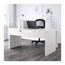 Malm Bureau Avec Tablette Coulissante Blanc 151x65 Cm Ikea Bureau Blanc Ikea Boiserie Blanche Amenagement Bureau