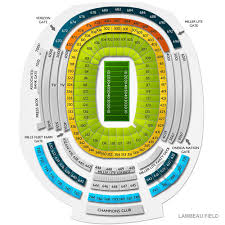 All Inclusive Lambeau Field Seating Chart Section 131
