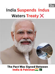 After the Pahalgam t*rror att@ck that k!lled 26, India's CCS cited  cross-border links and suspended the Indus Waters Treaty, halting river  flows like Indus, Jhelum, and Chenab—impacting millions in Pakistan ! . #