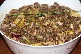 Recette De Salade De Lentilles Au Thon Artichaut Et Vinaigrette Au Curcuma Salade De Lentilles Au Thon Salade De Lentilles Artichaut