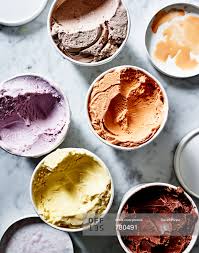 Variety Of Ice Cream Tubs Stock Photo Offset Ice Cream Photography Ice Cream Frozen Desserts