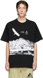 Off White Black White Eagle Landscape T Shirt In 2020 Shirts Street Wear White And Black