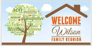 Scenic nature themed family reunion banners template 2 hut basics. Family Reunion Personalized Banner Party Supplies Paper Party Supplies Kromasol Com
