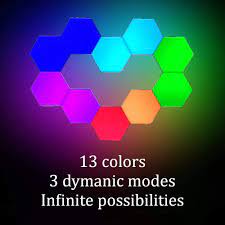 10% off all shapes, and 20% off essentials lightstrips. Buy Zillywood 6 Inch Hexagon Lights Colorful Rgb Wall Lights For Gaming Rooms Wall Panels For Bedroom Cool Led Hexagon Lights With 13 Colors And 3 Settings Rgb Wall Decor 6 Pack