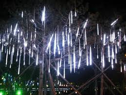 Amazon Com 50cm 8 Tube 240 Leds Shower Meteor Rain Light 8 Tube For Wedding Party Christmas Xmas Deco Outdoor Fairy Lights Rain Lights Solar Christmas Lights