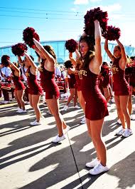 Iowa State Dance Team Gets The Crowd Ready For The Team To Arrive During Spirit Walk Photo Via Iowa State Athlet Dance Teams Dance Team Photography Iowa State