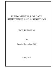 Upon completion of this course, students will · demonstrate an understanding of fundamental concepts of computer programming, including problem solving and algorithm development, procedural. Dsa Theory And Lab Syllabus Cse2001 1643835747 Data Structures And Algorithms Cse2001 Objectives T 3 P 2 C 4 1 To Impart The Basic Concepts Of Course Hero