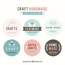 Art and handmade craft logo templates flat set vector. Craft Logo Images Free Vectors Stock Photos Psd