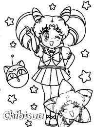Leap into a universe filled with games, fashion, music, fun and more. Sailor Moon Coloring Page Chibisua All Kids Network