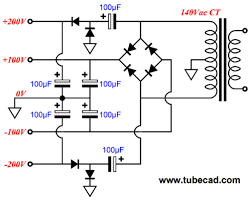 The collection of electronic circuit diagram ( circuitdiagram.net ) fans page. Gh 6122 Suitable Power Supply For This Otl Amplifier Is Shown Below A Schematic Wiring