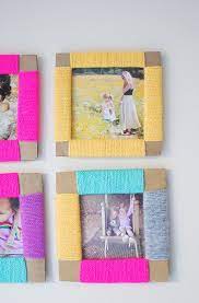 How To Make A Cardboard Diy Photo Frame Picture Frame Crafts Photo Frame Crafts Cardboard Photo Frame