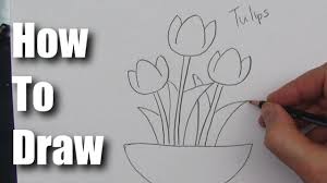 Maybe you would like to learn more about one of these? How To Draw A Tulip Flower Step By Step Youtube