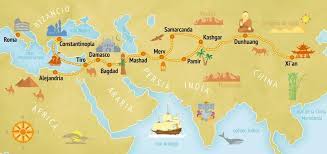 Ruta De La Seda Ruta De La Seda Mapa De Asia Mapas Rutas