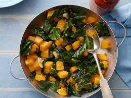 Braised Collard Greens And Butternut Squash Recipe Food Network Recipes Butternut Squash Recipes Healthy Side Dishes